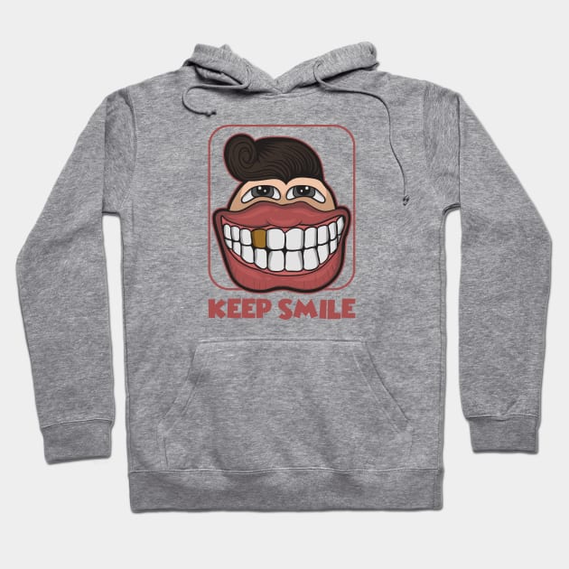 Keep Smile Hoodie by Marioma